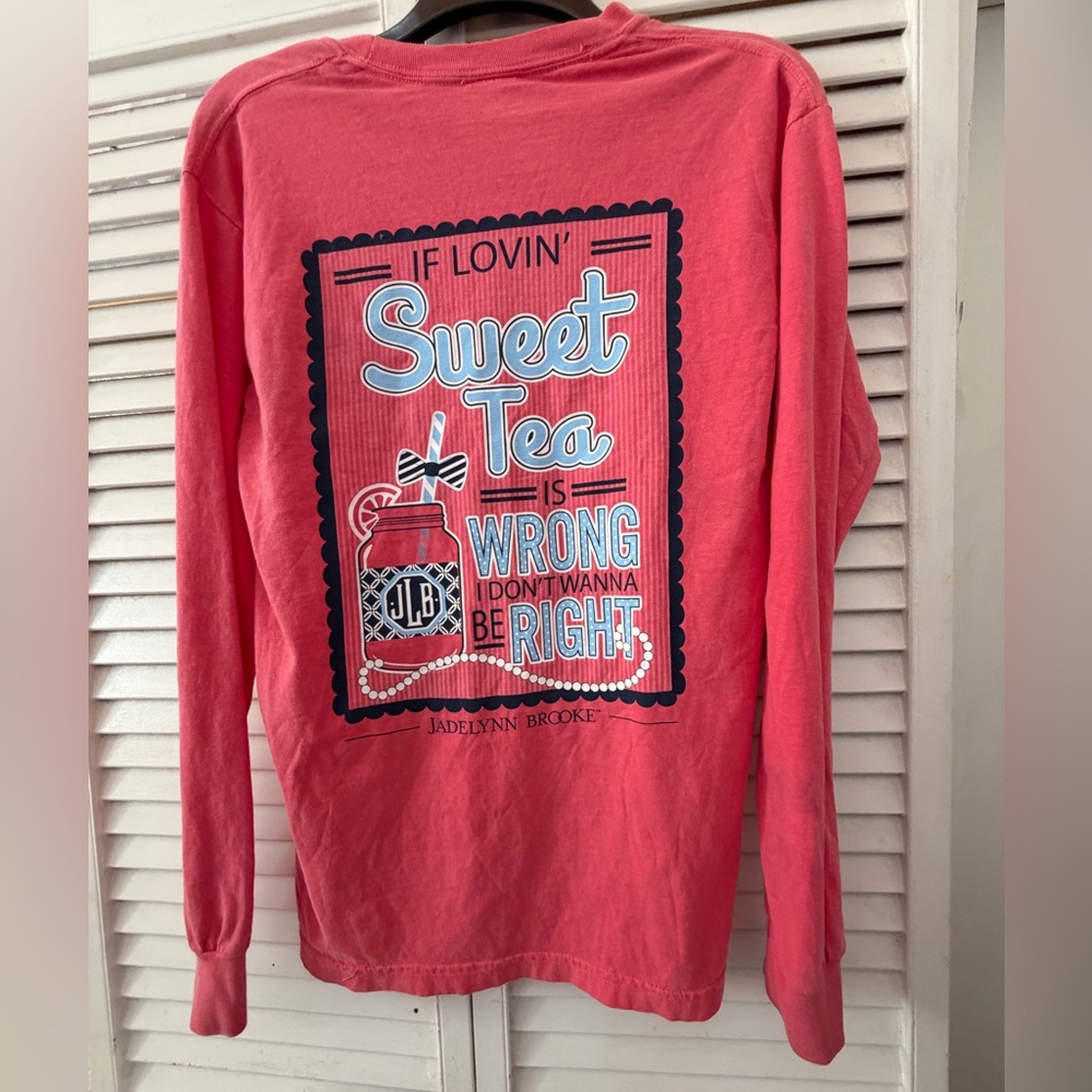 JADELYNN BROOKE bright sweet tea lovin  Long Sleeve Tee